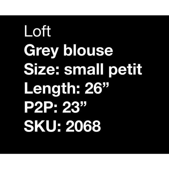 LOFT grey blouse with sequin details-sp - Picture 7 of 7
